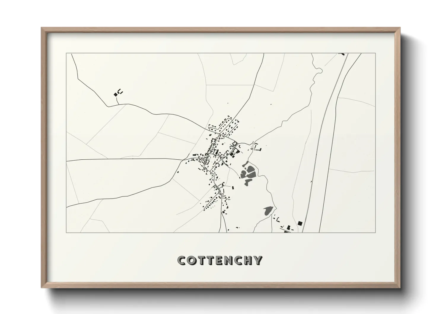 Une affiche de carte sur Cottenchy