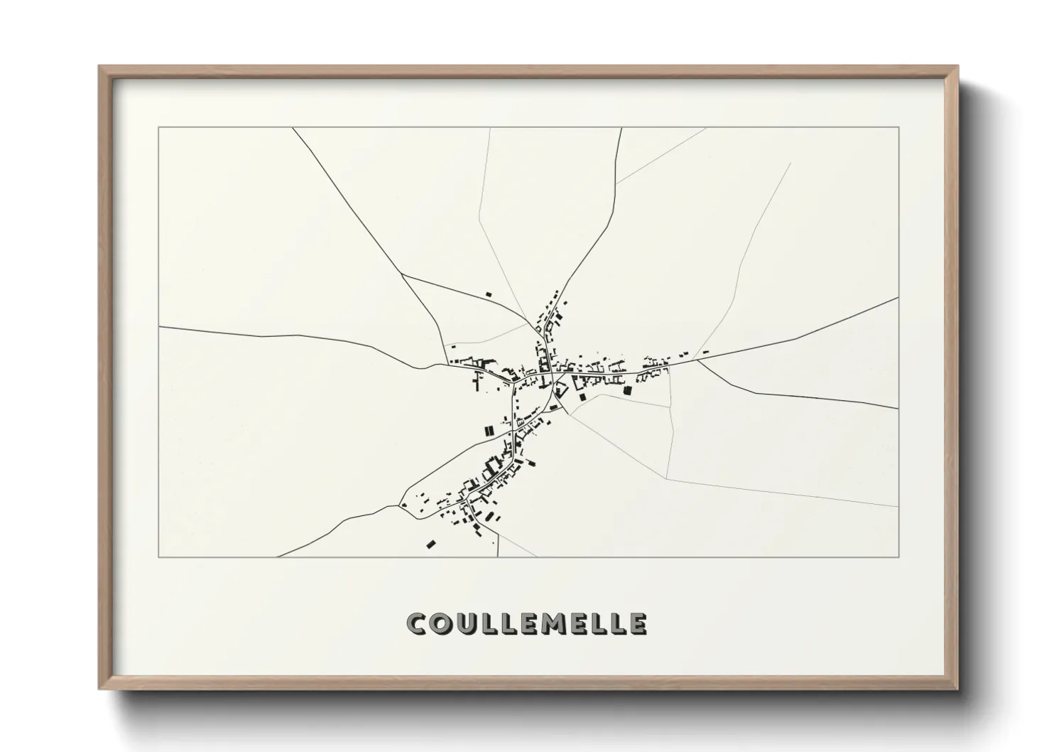 Une affiche de carte sur Coullemelle