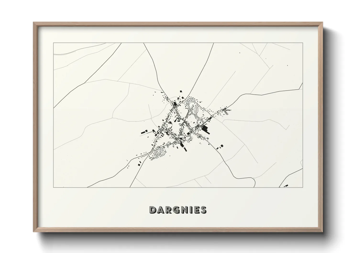 Une affiche de carte sur Dargnies