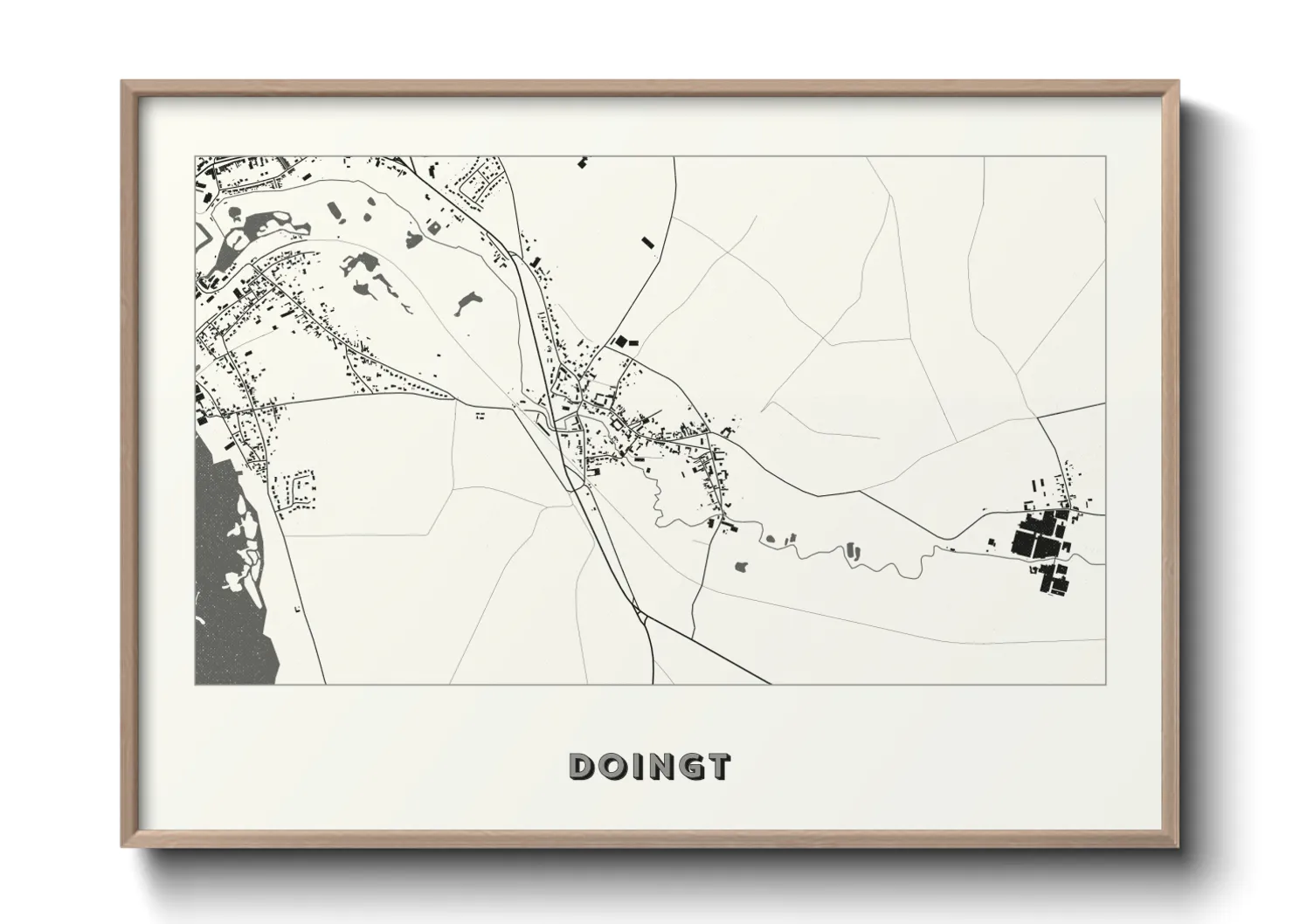 Une affiche de carte sur Doingt