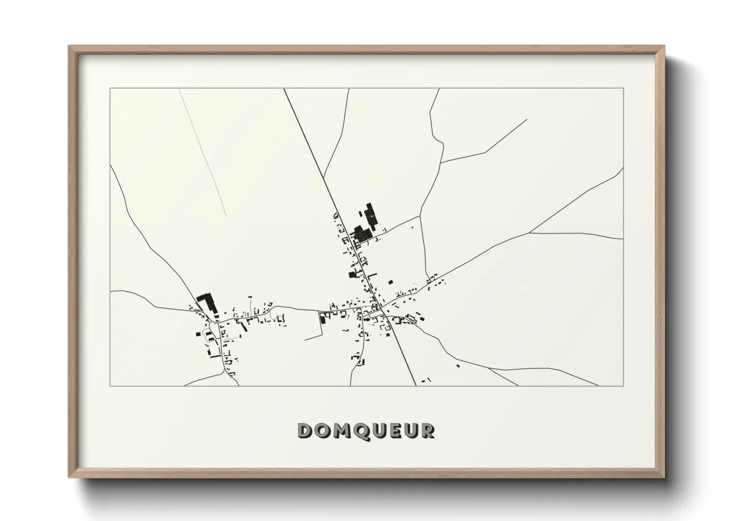 Une affiche de carte sur Domqueur
