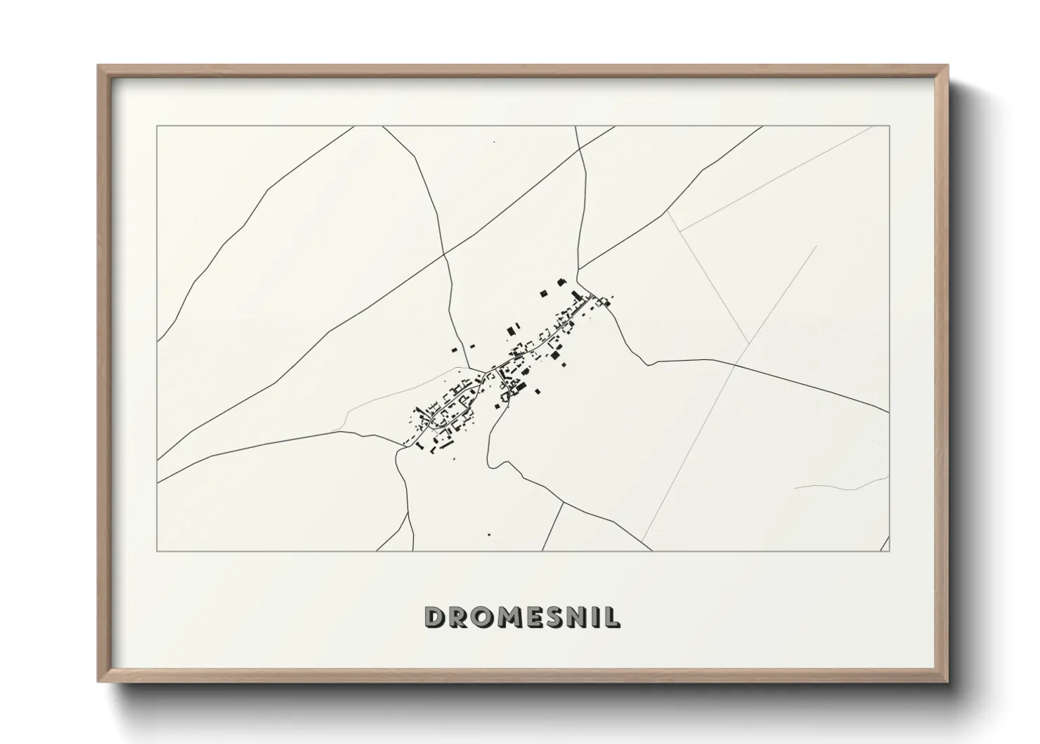 Une affiche de carte sur Dromesnil