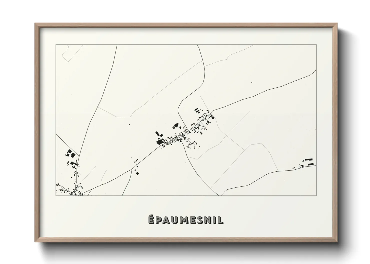 Une affiche de carte sur Épaumesnil