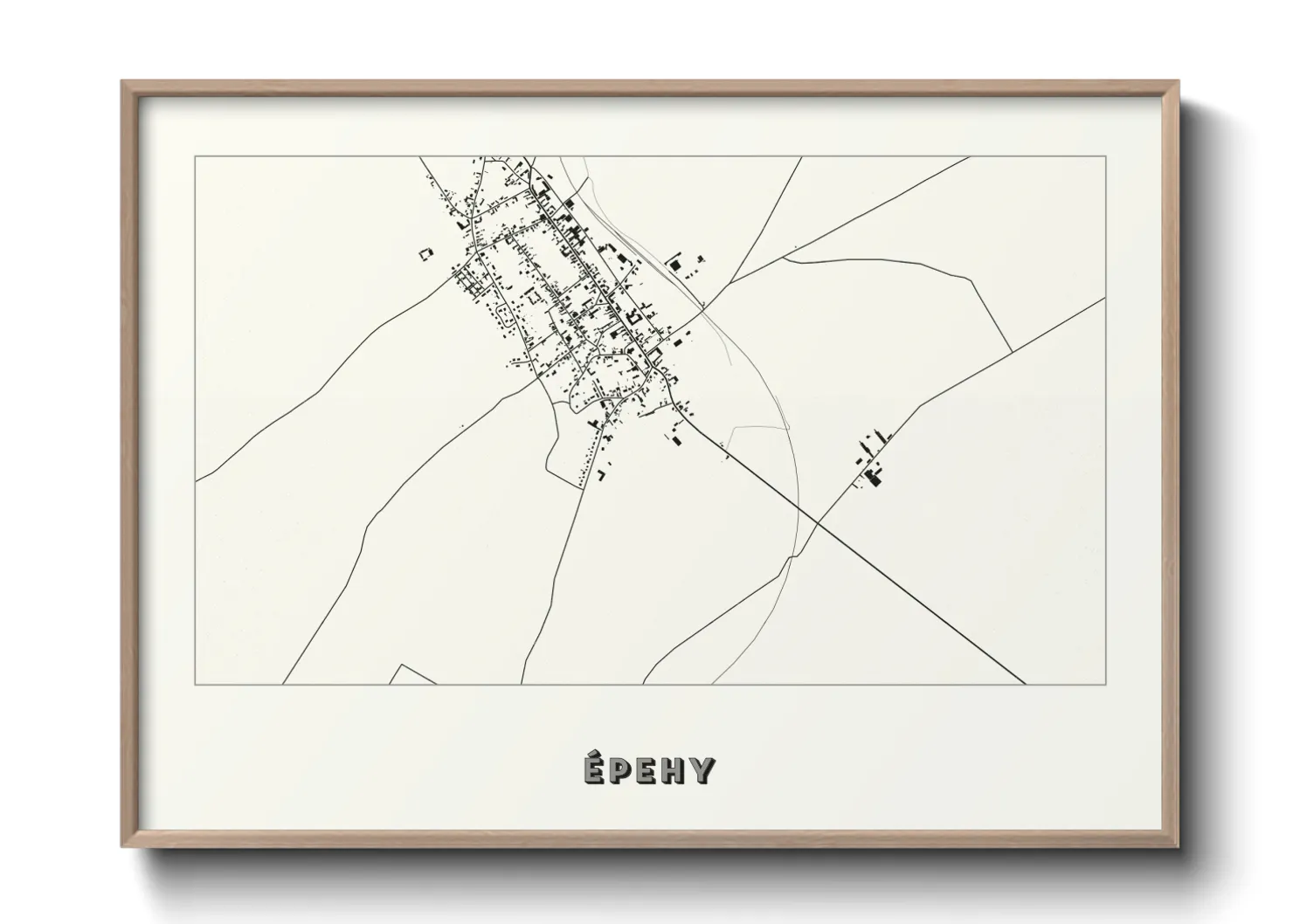 Une affiche de carte sur Épehy