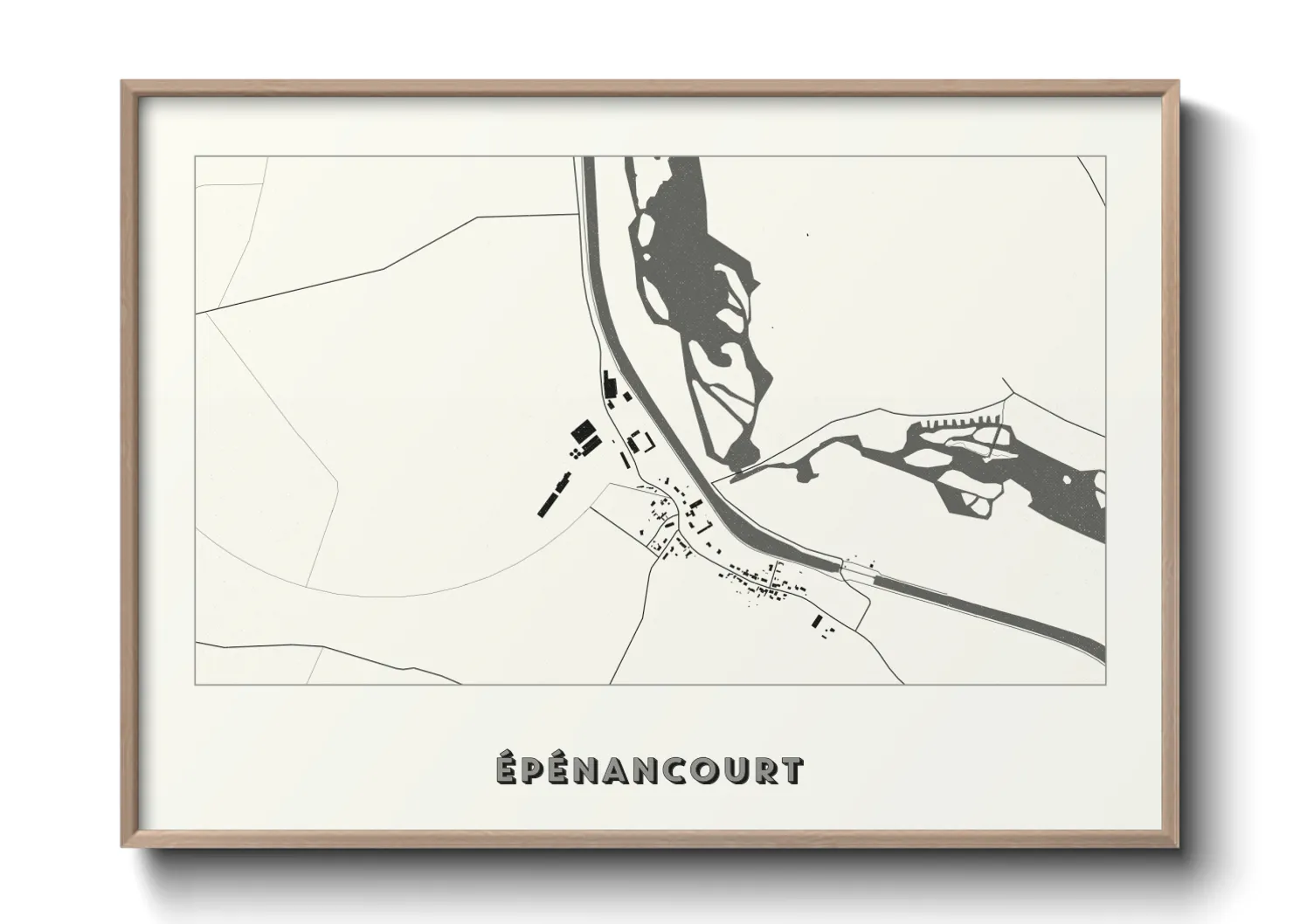 Une affiche de carte sur Épénancourt
