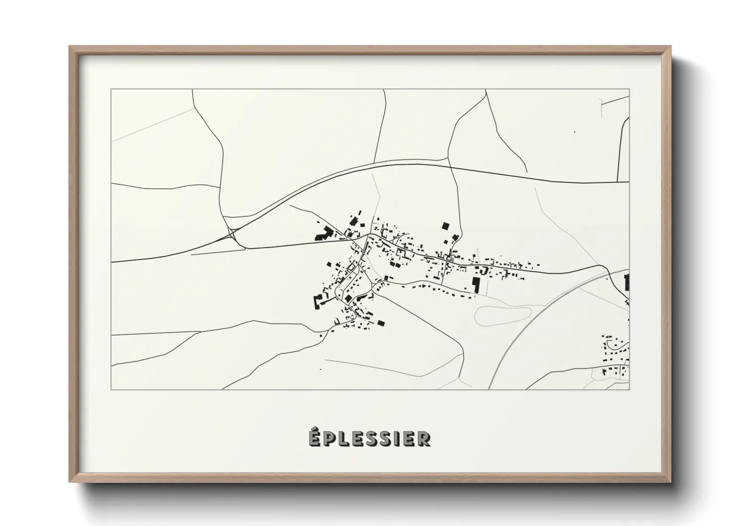 Une affiche de carte sur Éplessier