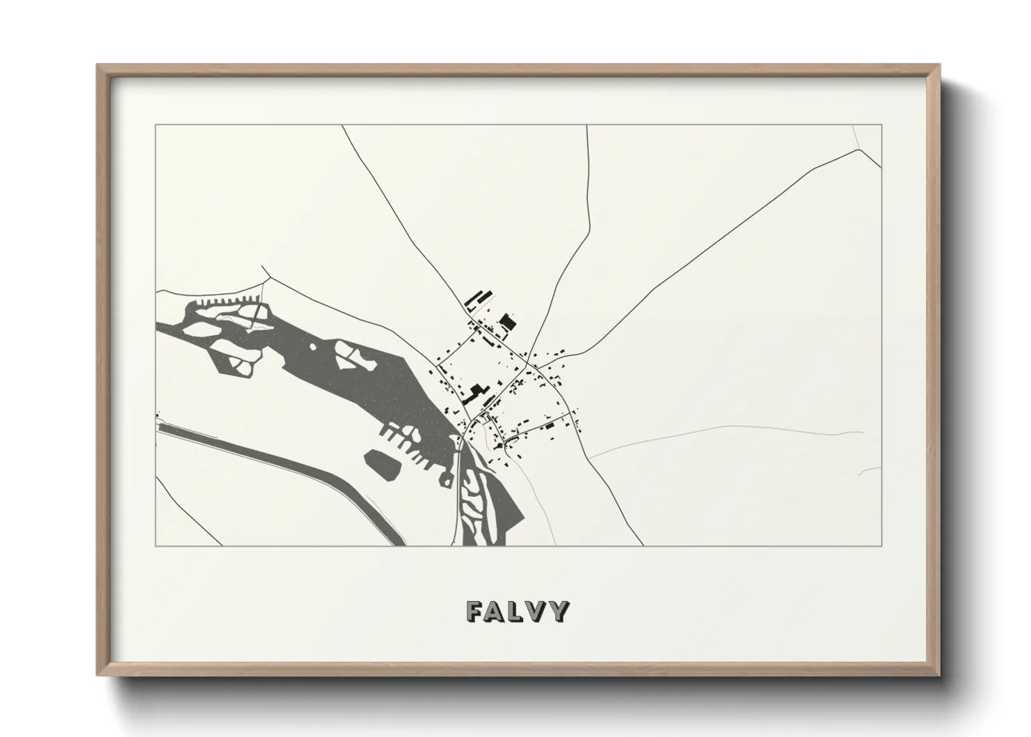 Une affiche de carte sur Falvy