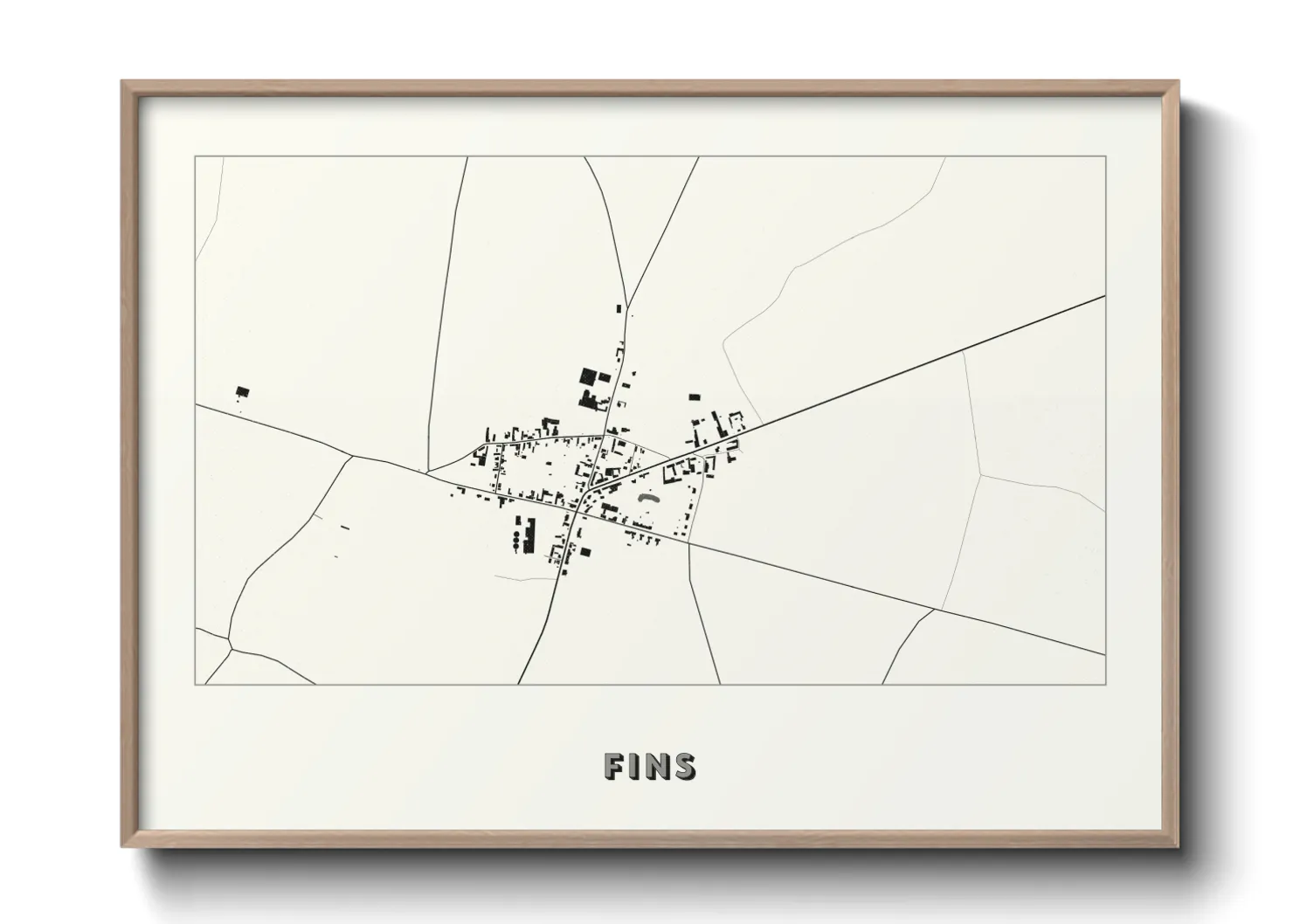 Une affiche de carte sur Fins