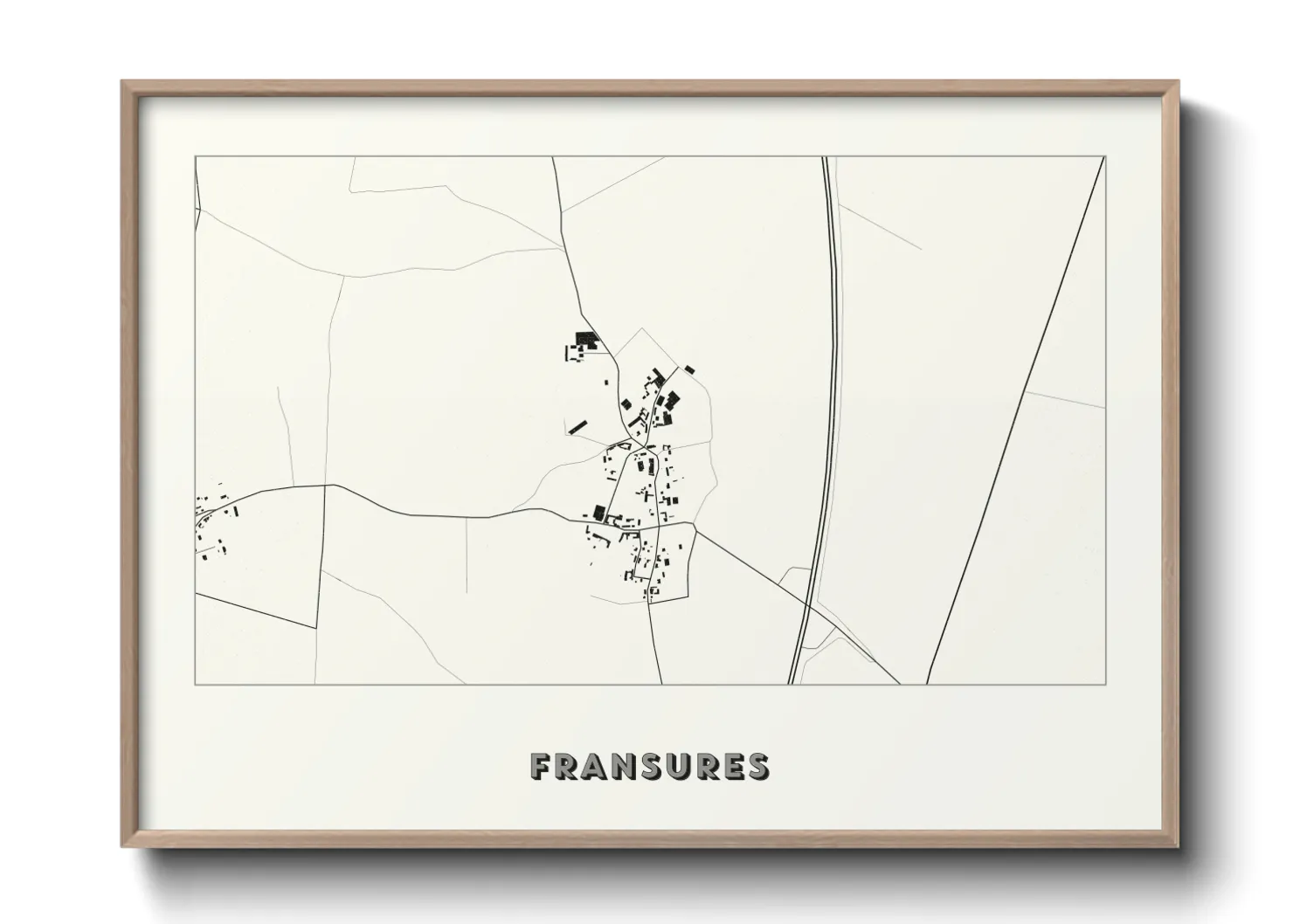 Une affiche de carte sur Fransures