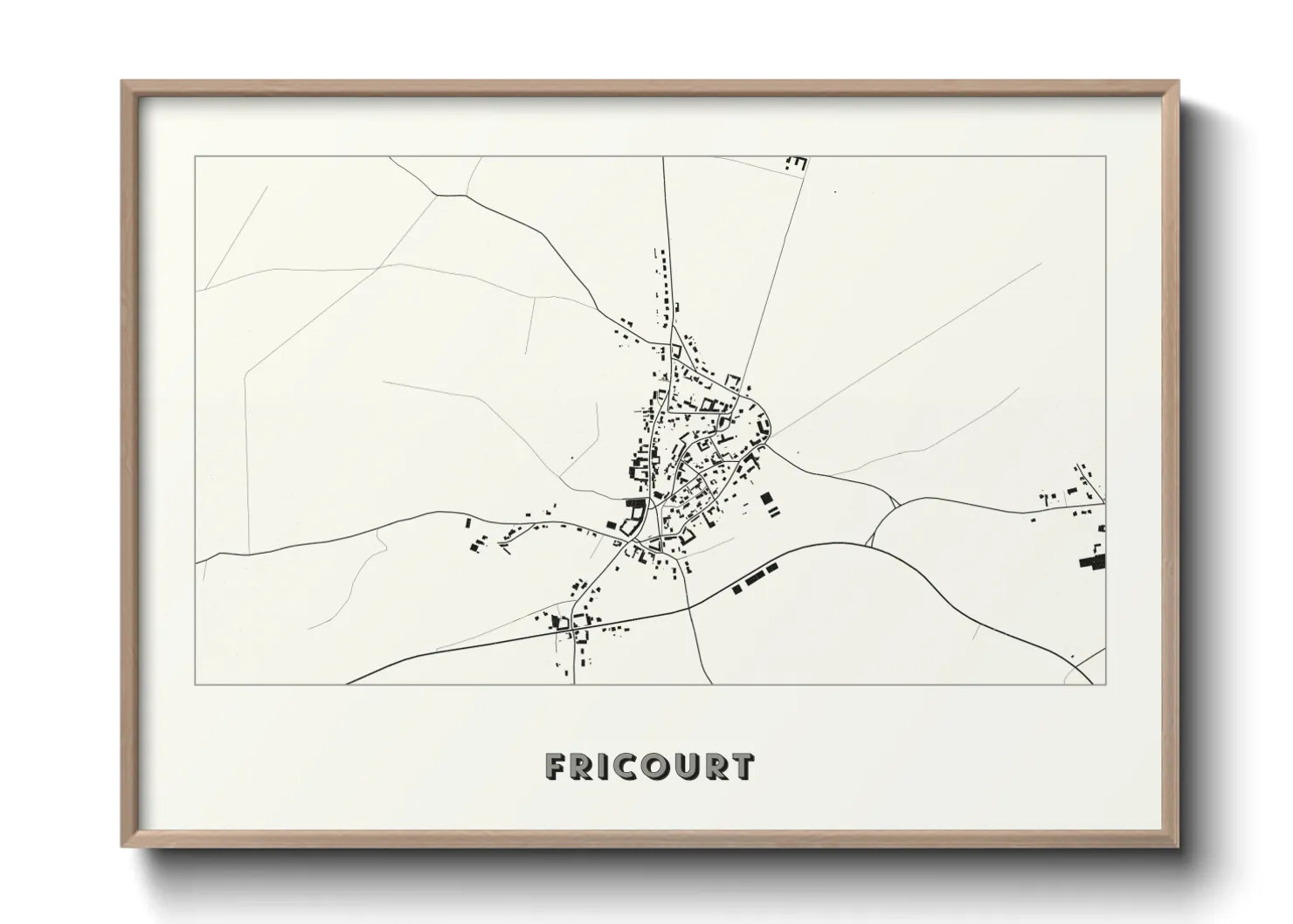 Une affiche de carte sur Fricourt