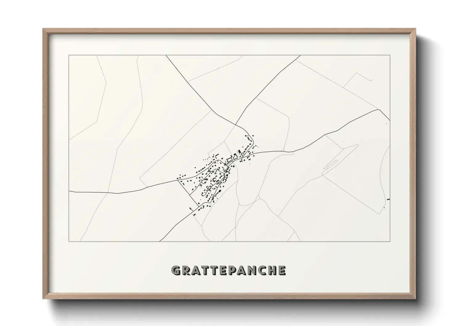 Une affiche de carte sur Grattepanche
