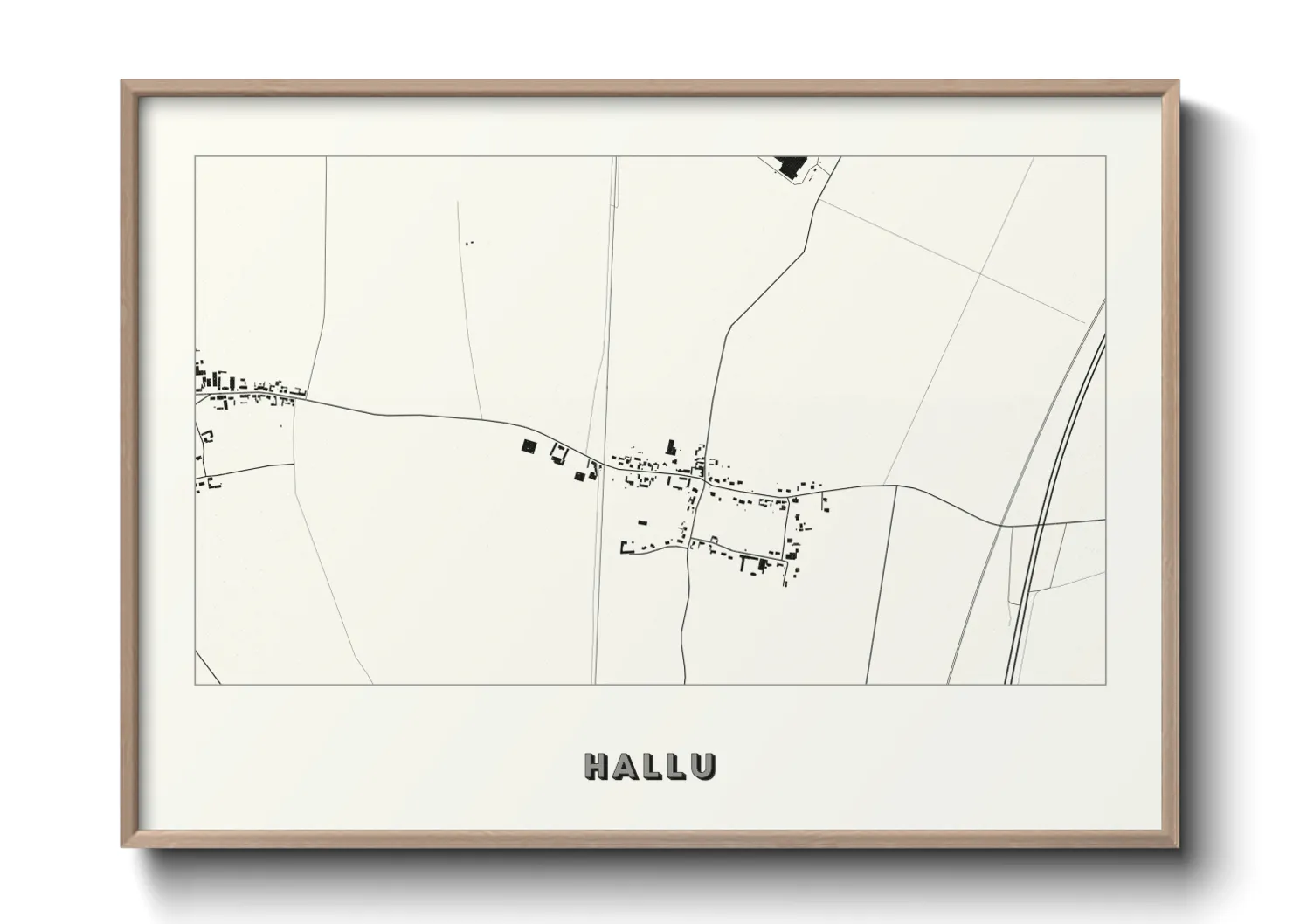 Une affiche de carte sur Hallu