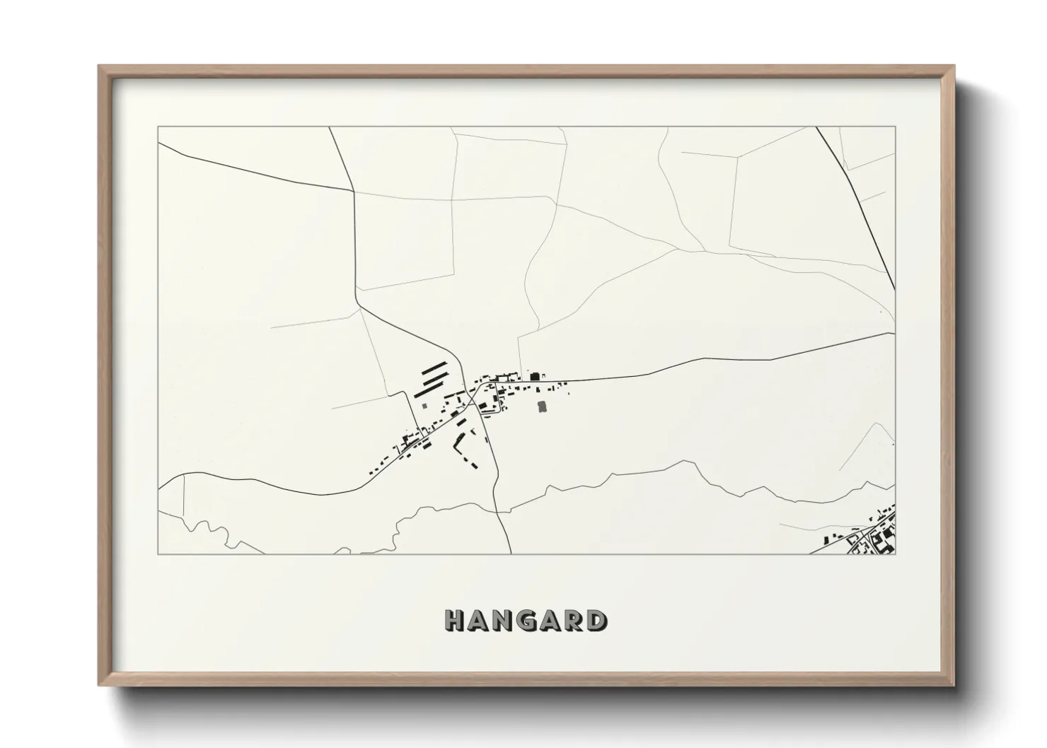 Une affiche de carte sur Hangard