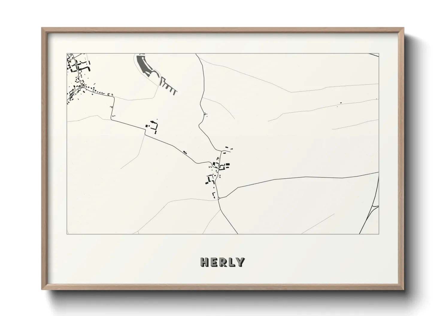 Une affiche de carte sur Herly
