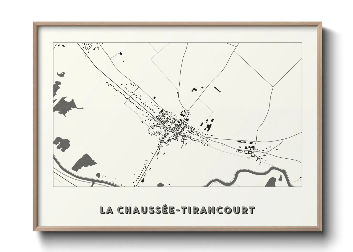 Une affiche de carte sur La Chaussée-Tirancourt