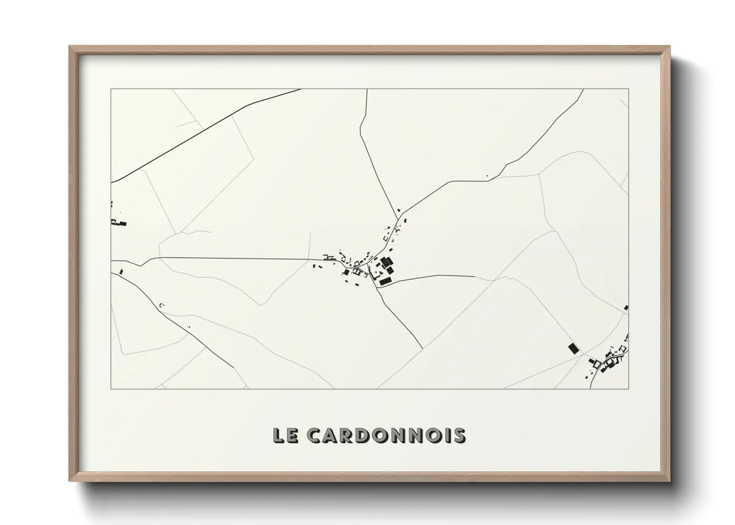 Une affiche de carte sur Le Cardonnois