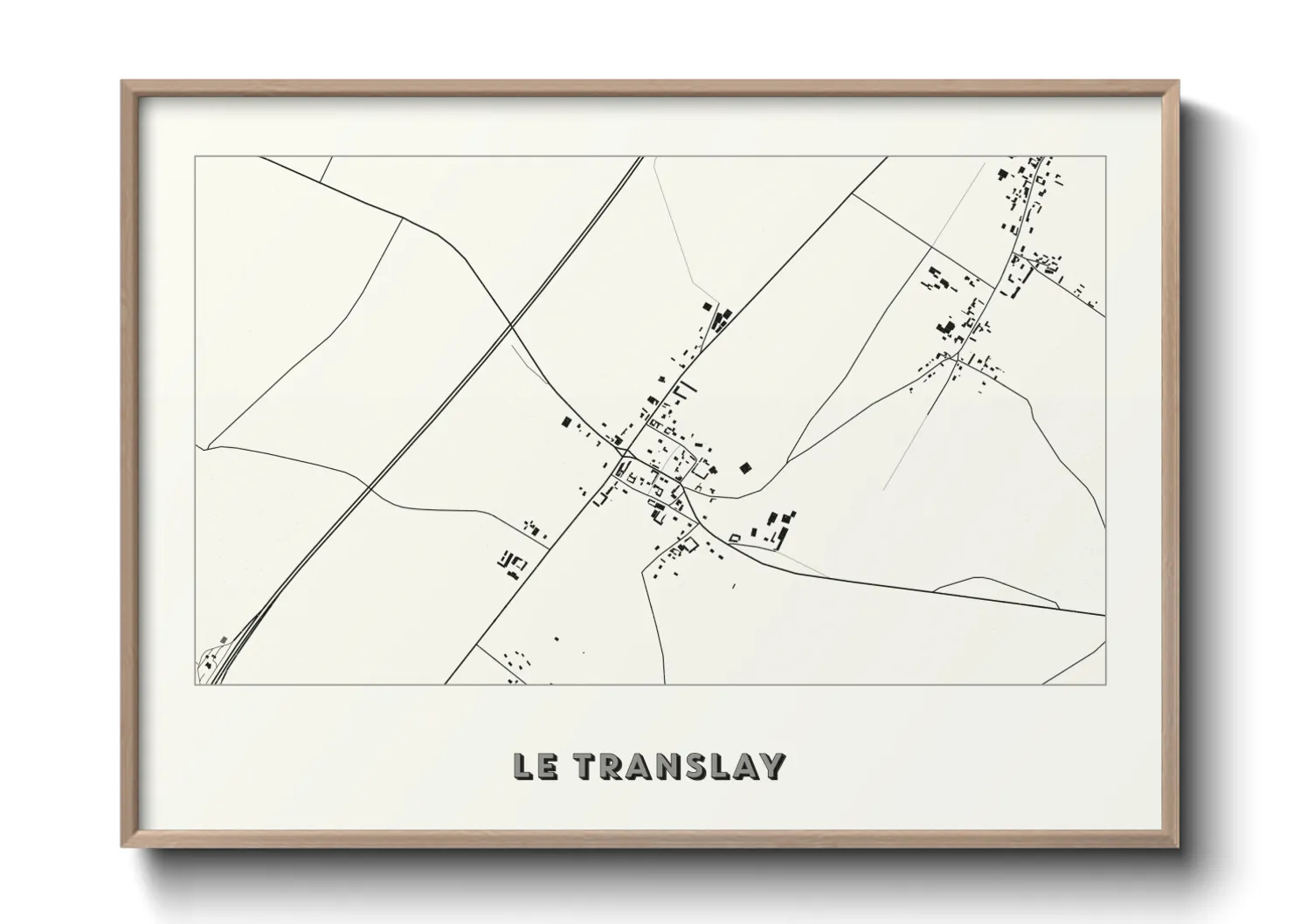 Une affiche de carte sur Le Translay