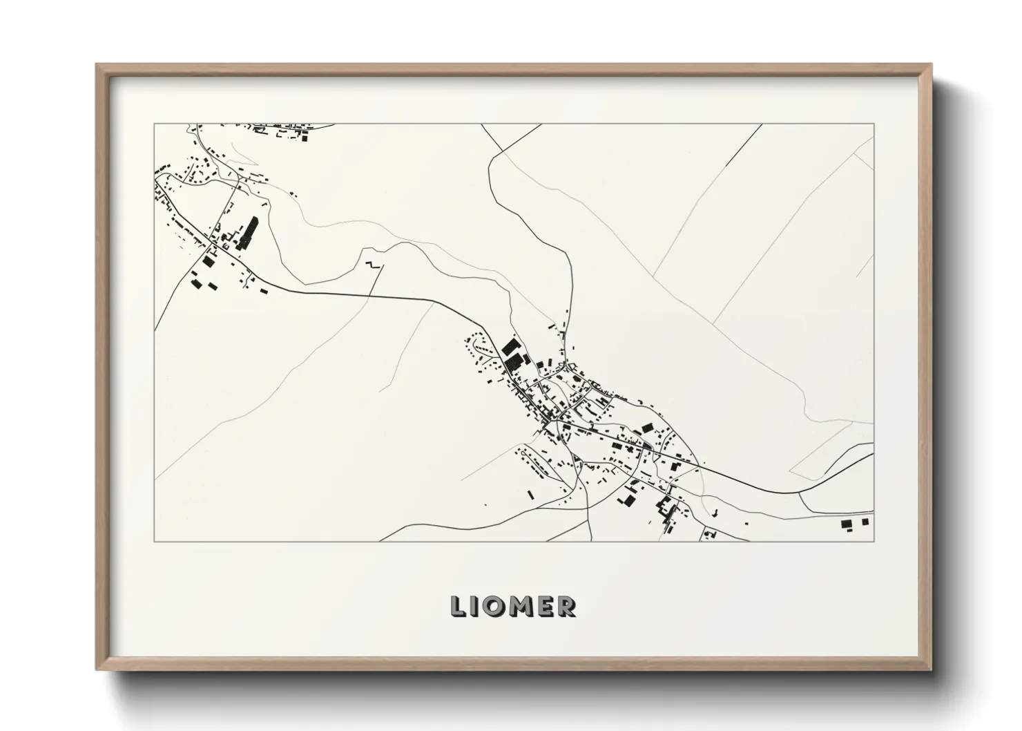 Une affiche de carte sur Liomer