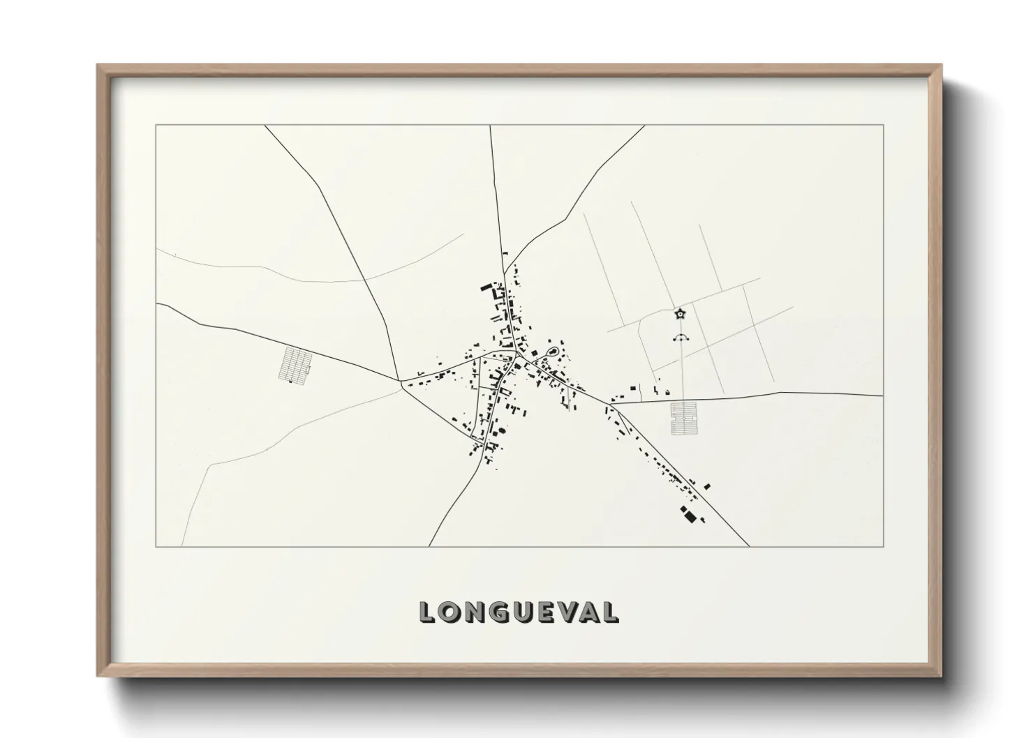 Une affiche de carte sur Longueval