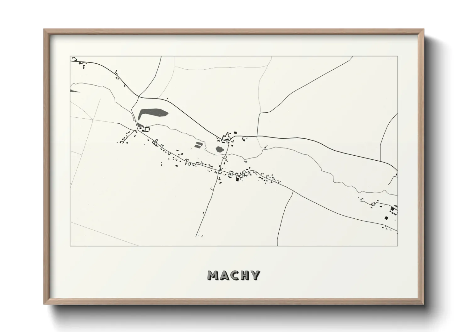 Une affiche de carte sur Machy