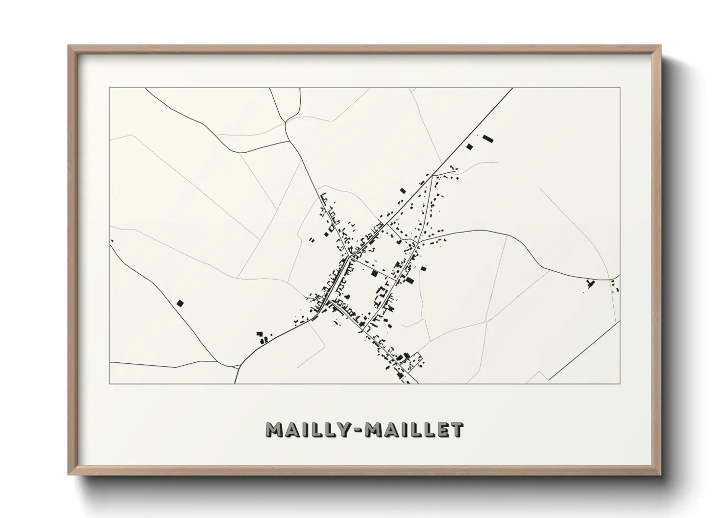 Une affiche de carte sur Mailly-Maillet