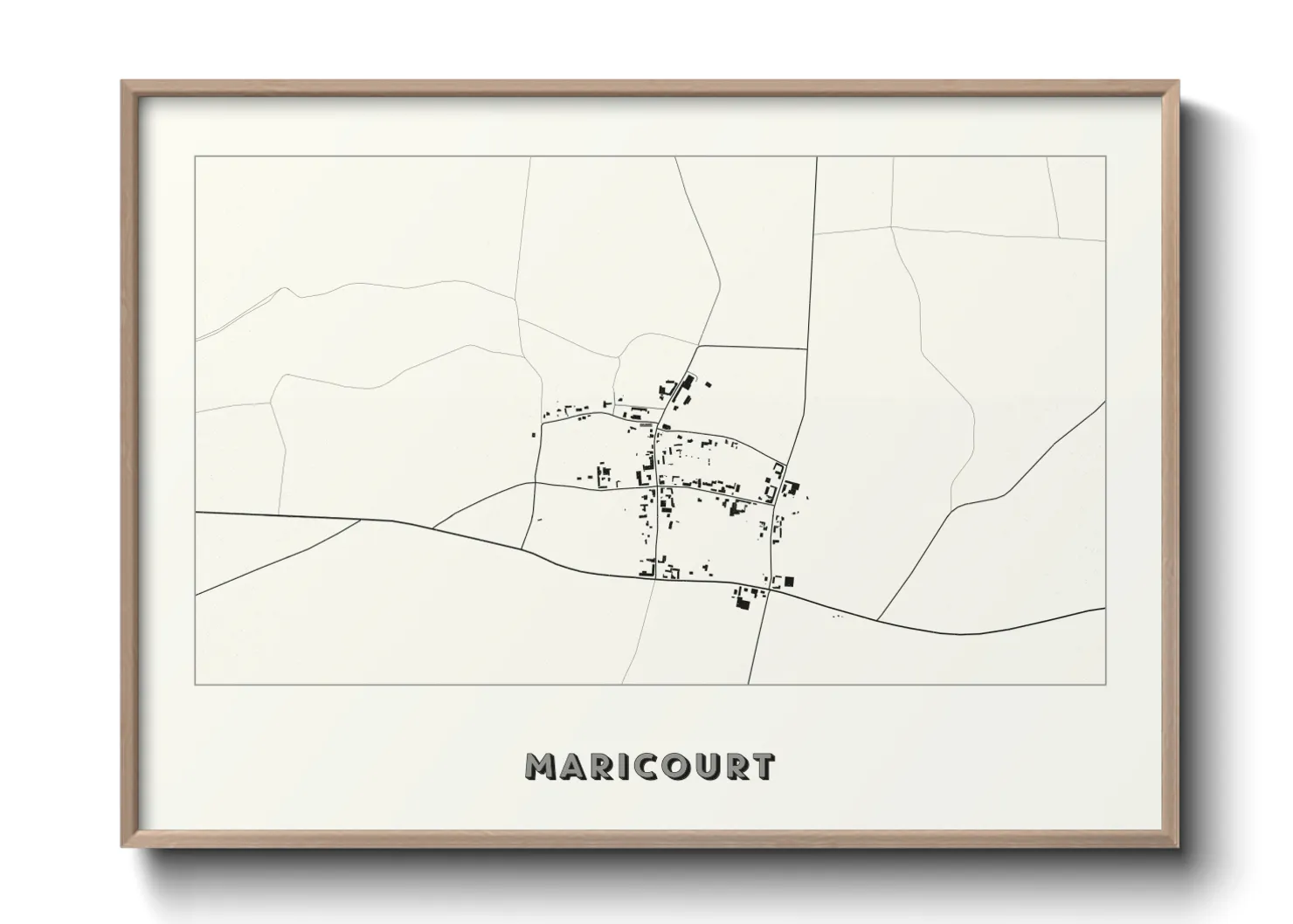 Une affiche de carte sur Maricourt