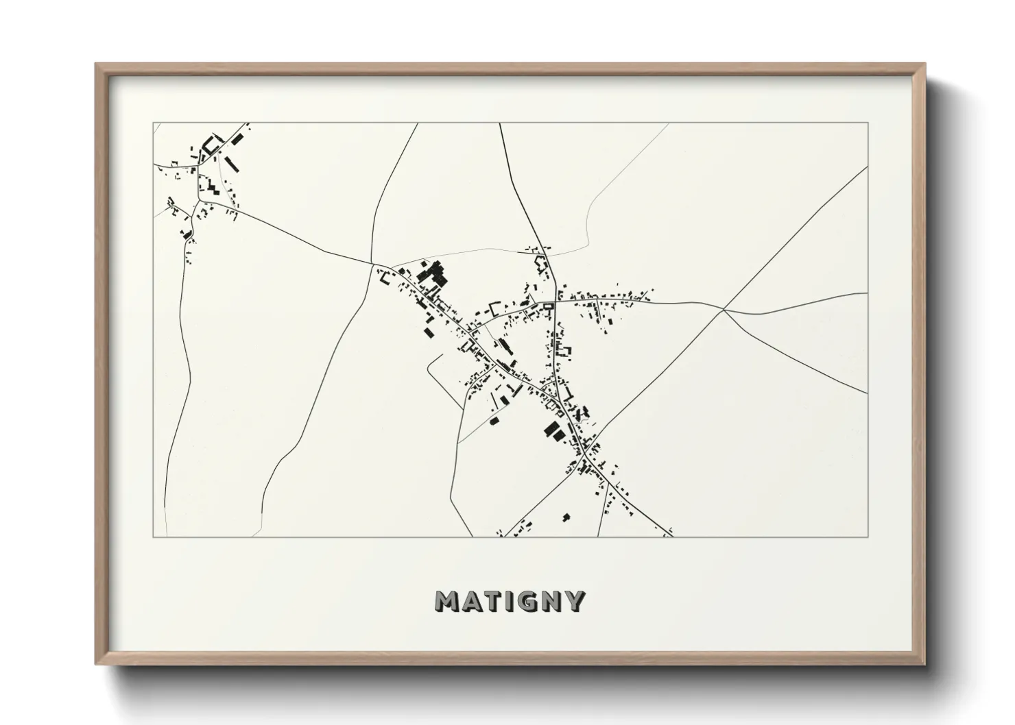 Une affiche de carte sur Matigny