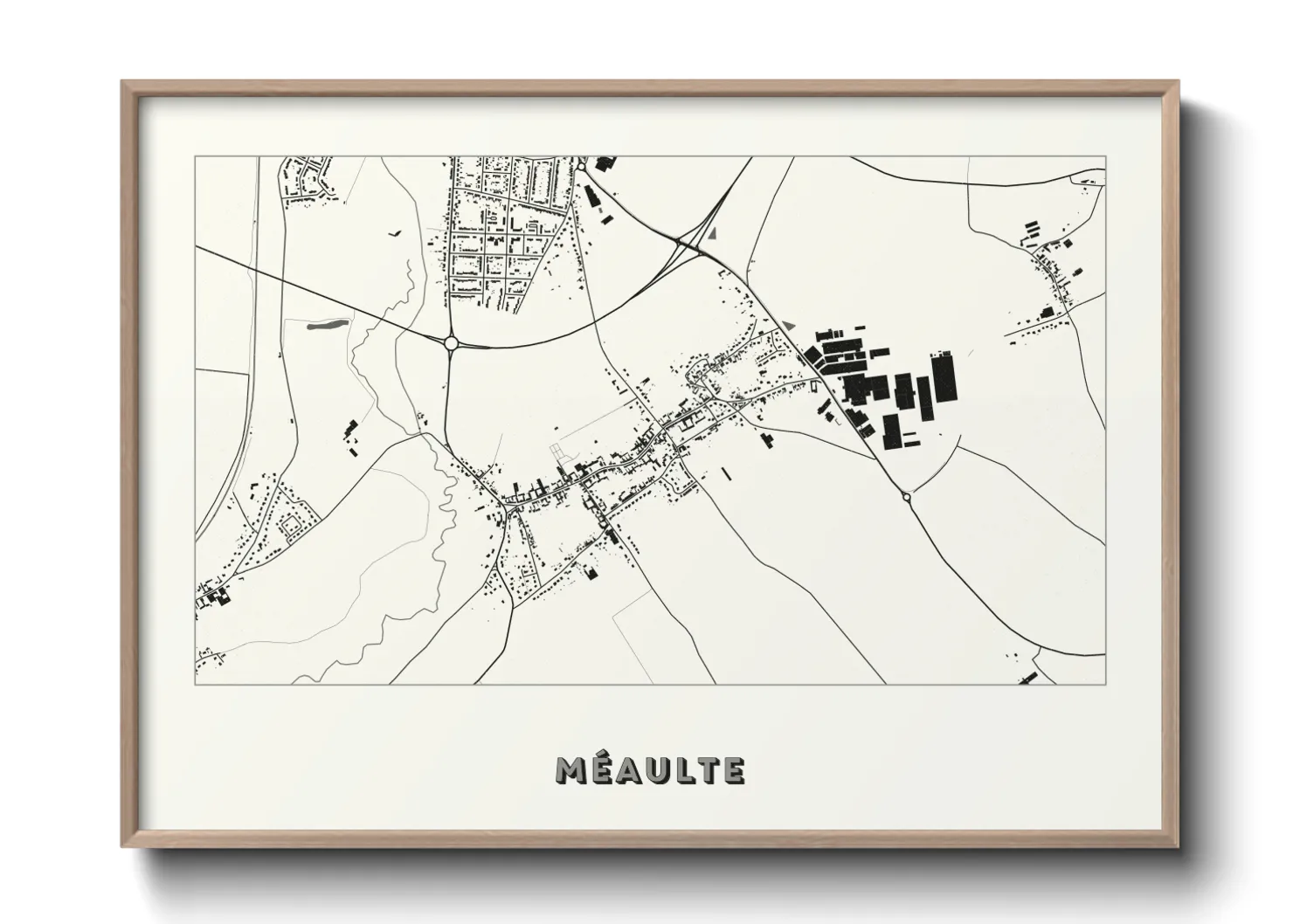 Une affiche de carte sur Méaulte