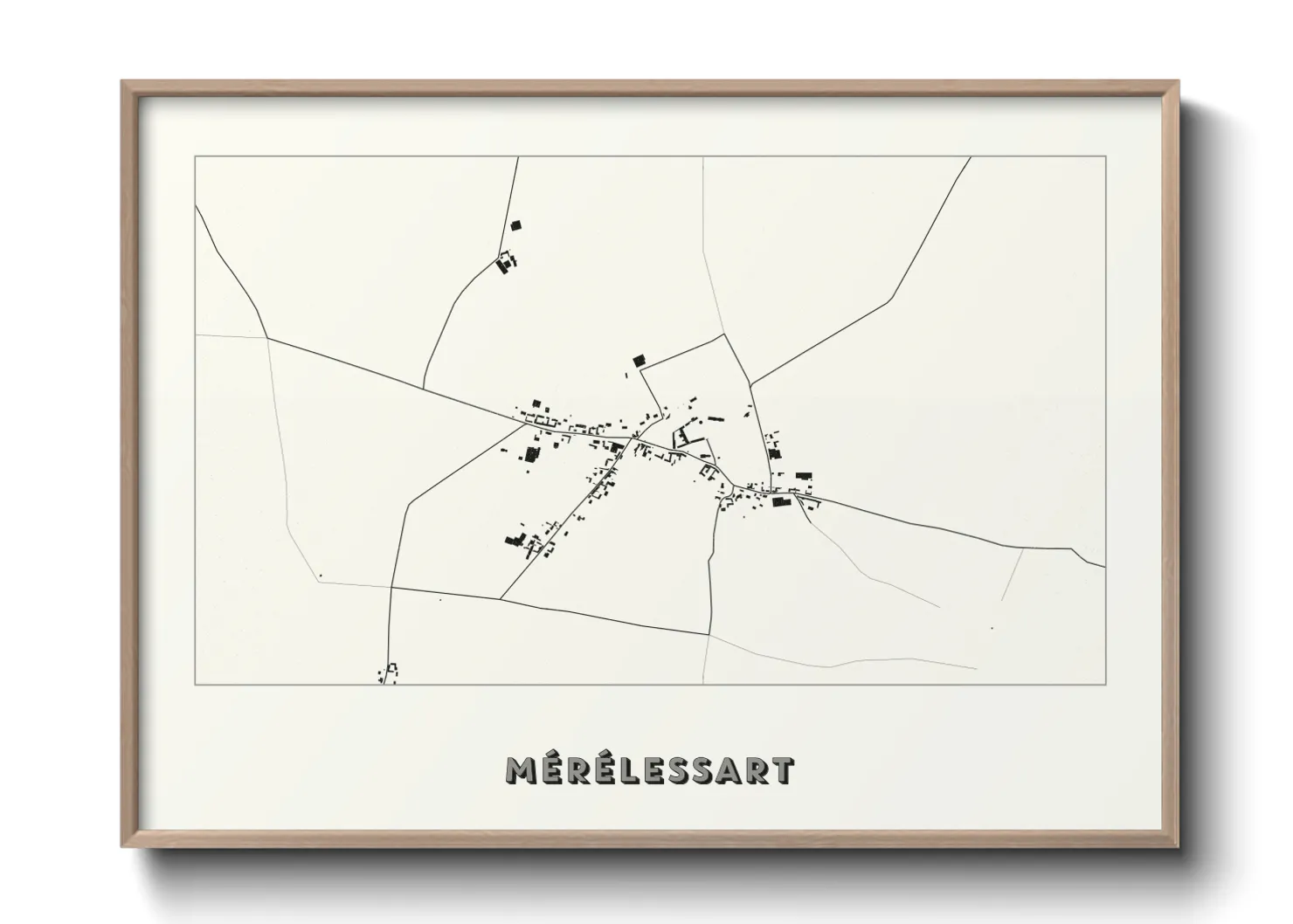 Une affiche de carte sur Mérélessart