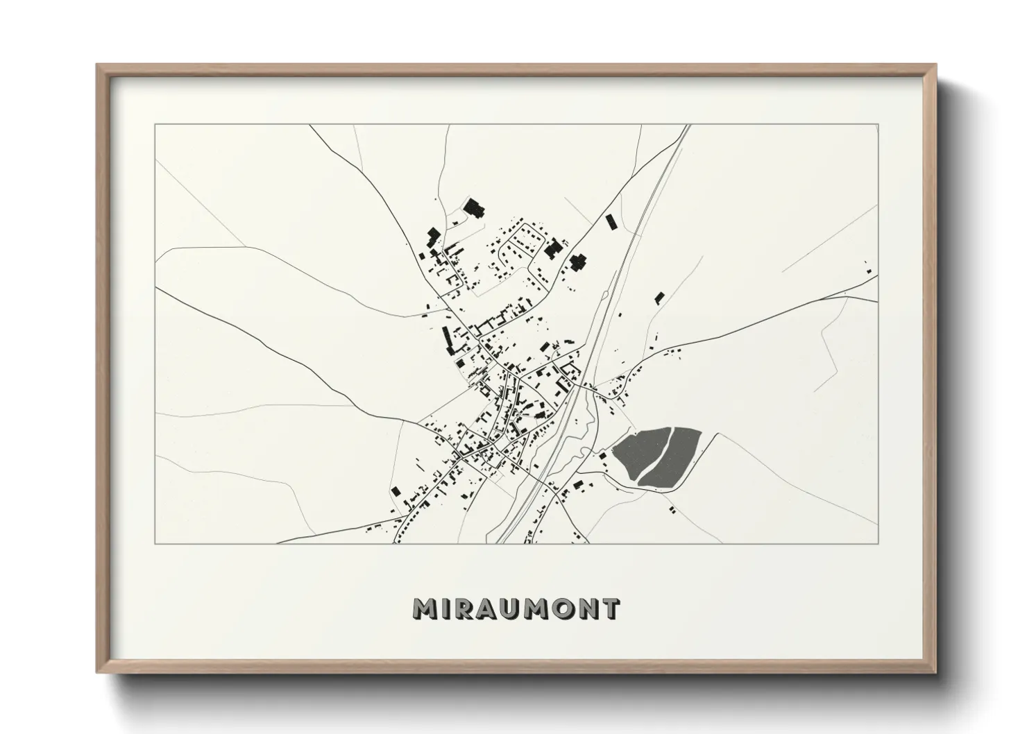 Une affiche de carte sur Miraumont