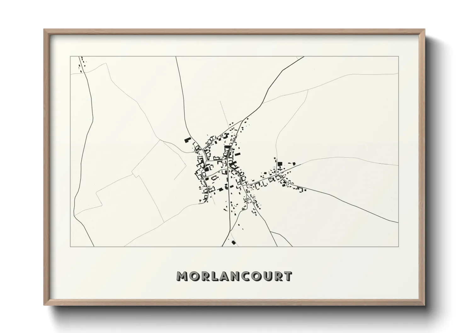 Une affiche de carte sur Morlancourt