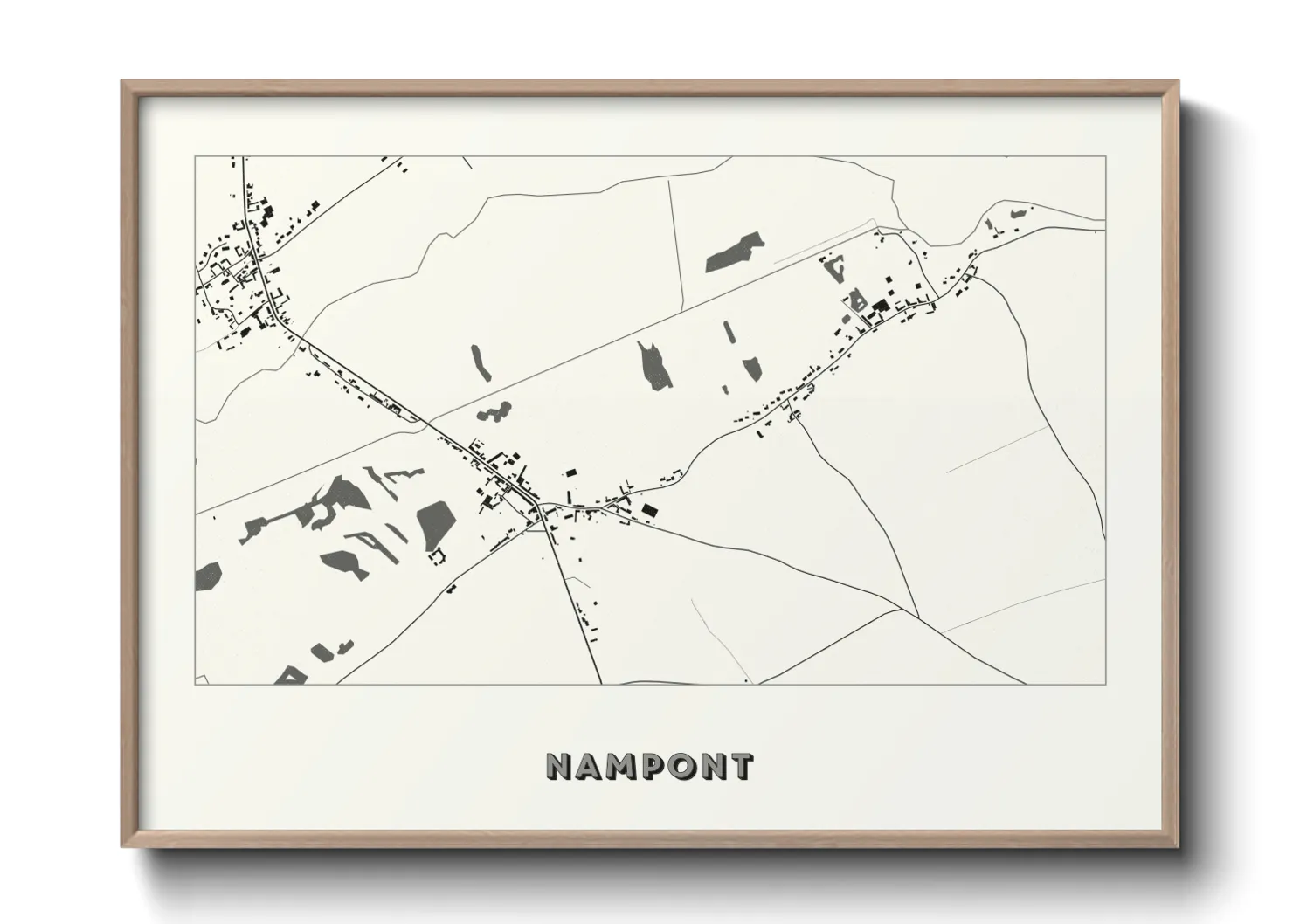 Une affiche de carte sur Nampont