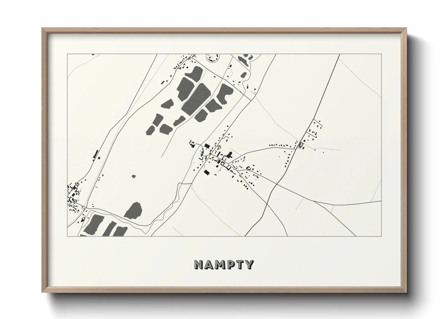 Une affiche de carte sur Nampty