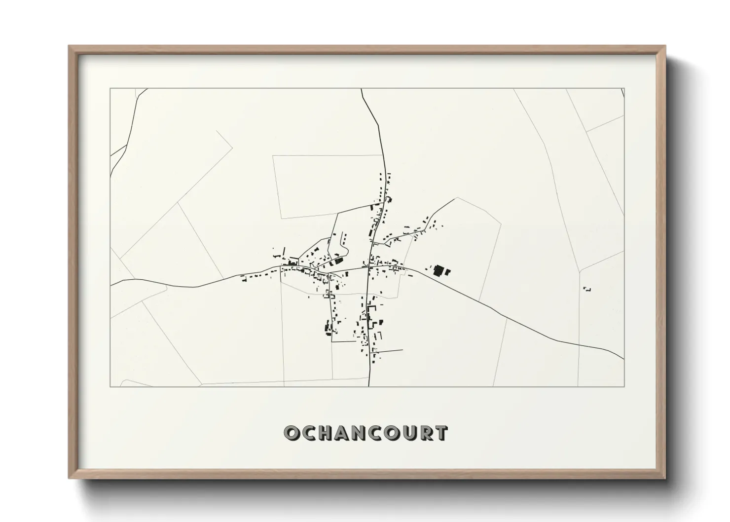 Une affiche de carte sur Ochancourt