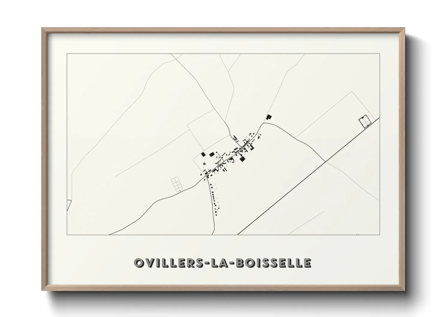 Une affiche de carte sur Ovillers-la-Boisselle