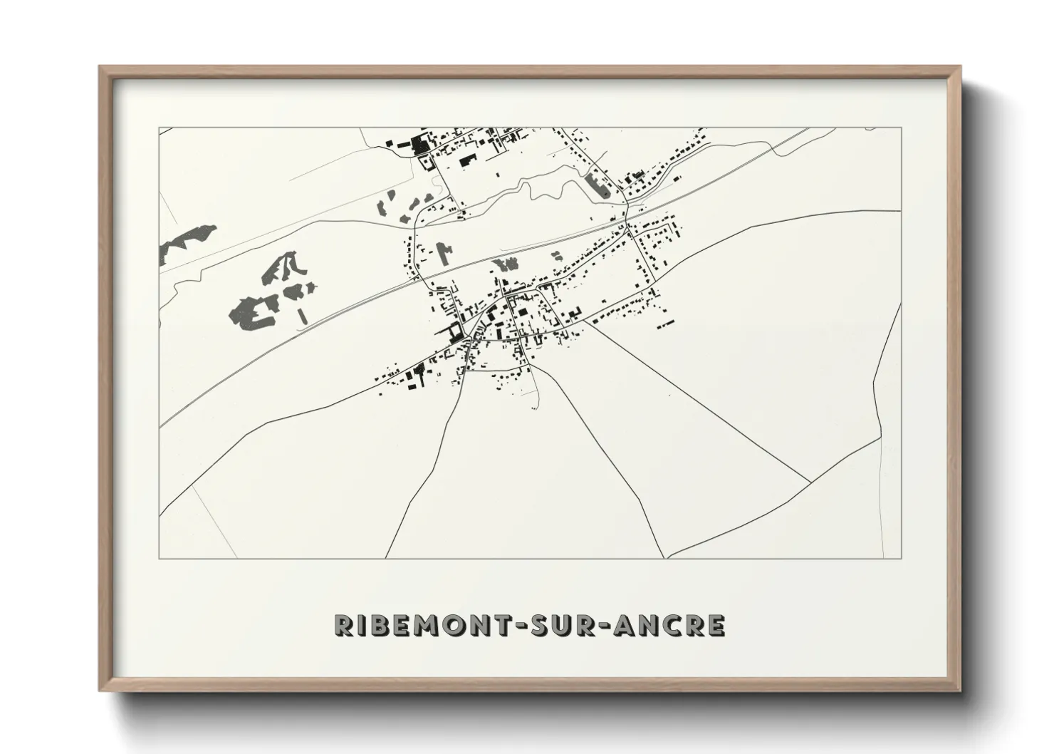 Une affiche de carte sur Ribemont-sur-Ancre