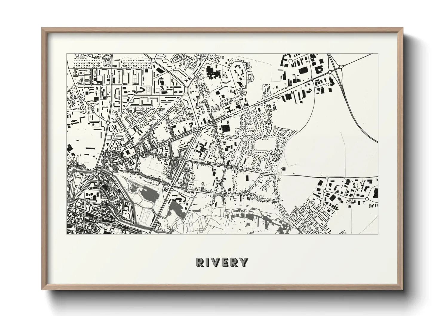 Une affiche de carte sur Rivery