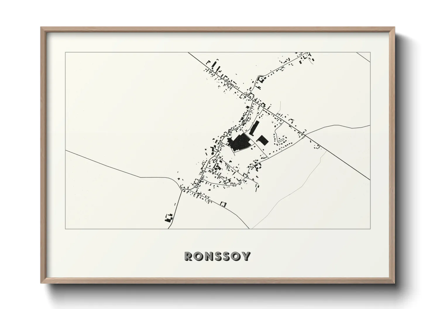 Une affiche de carte sur Ronssoy