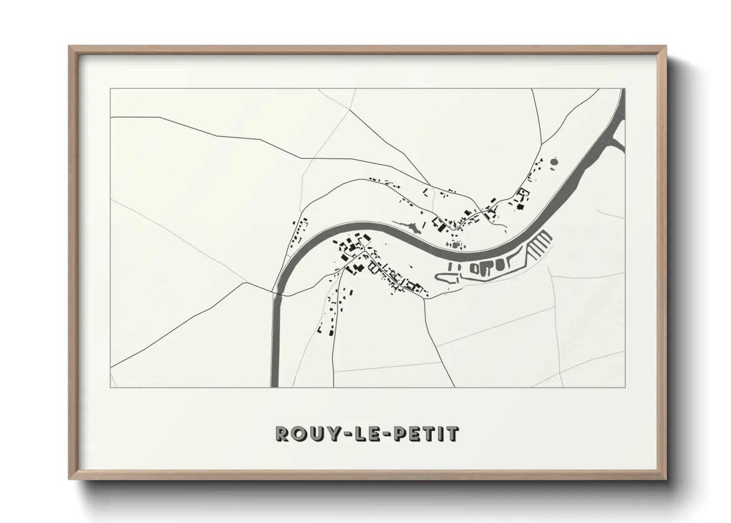 Une affiche de carte sur Rouy-le-Petit