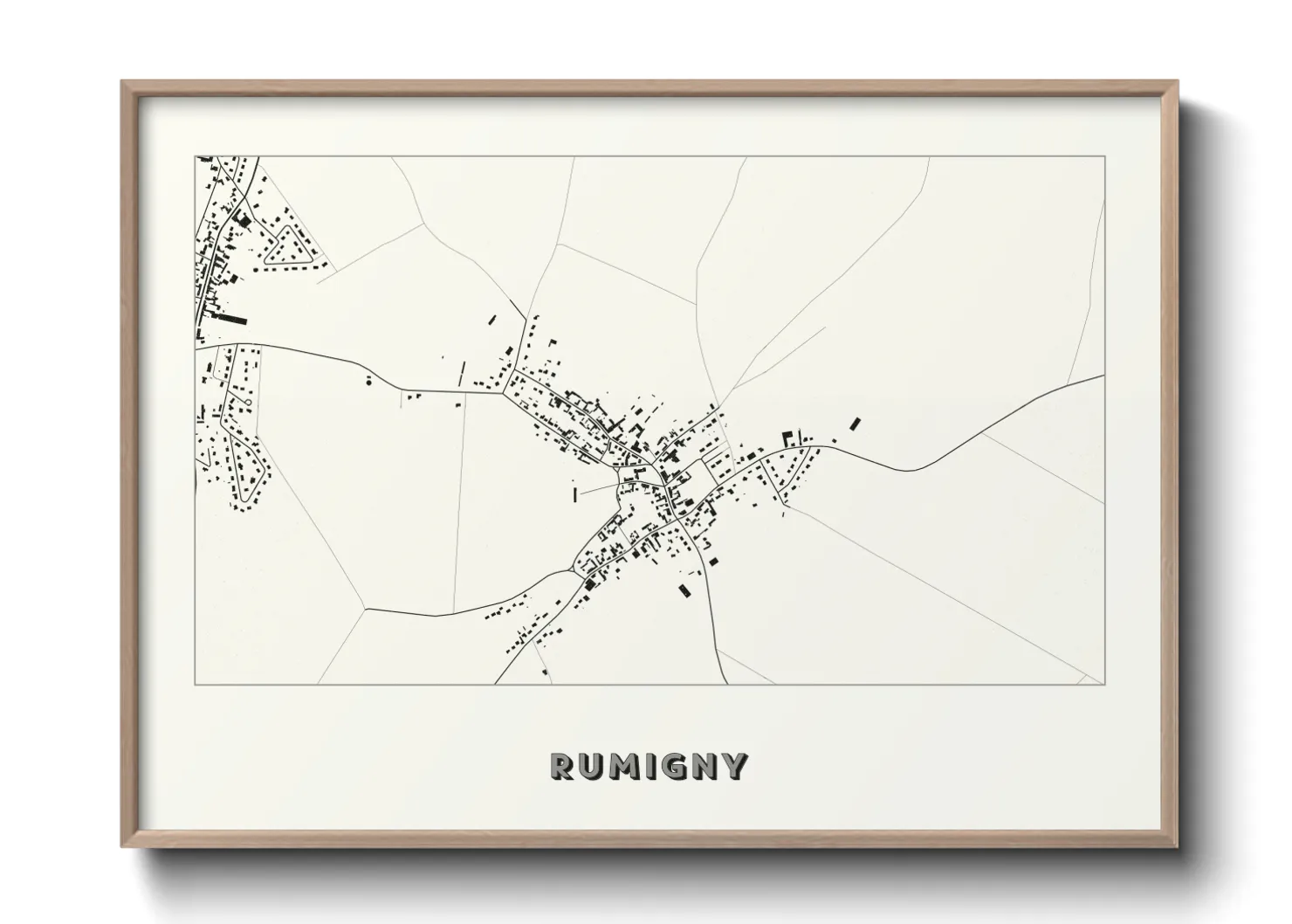 Une affiche de carte sur Rumigny