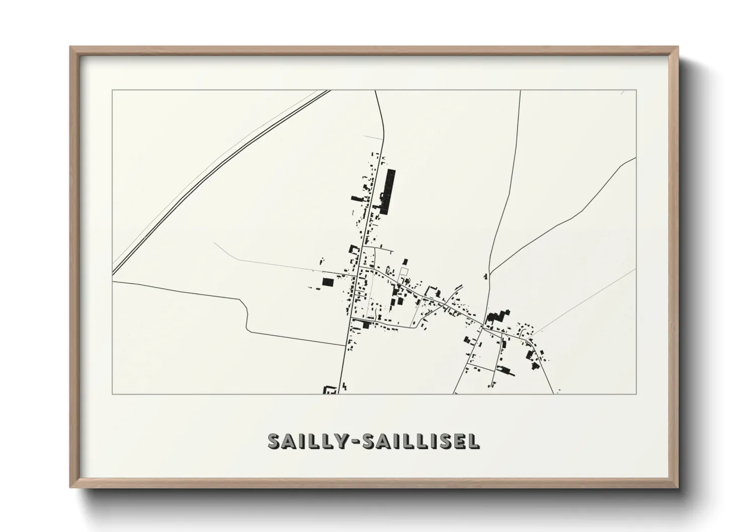 Une affiche de carte sur Sailly-Saillisel
