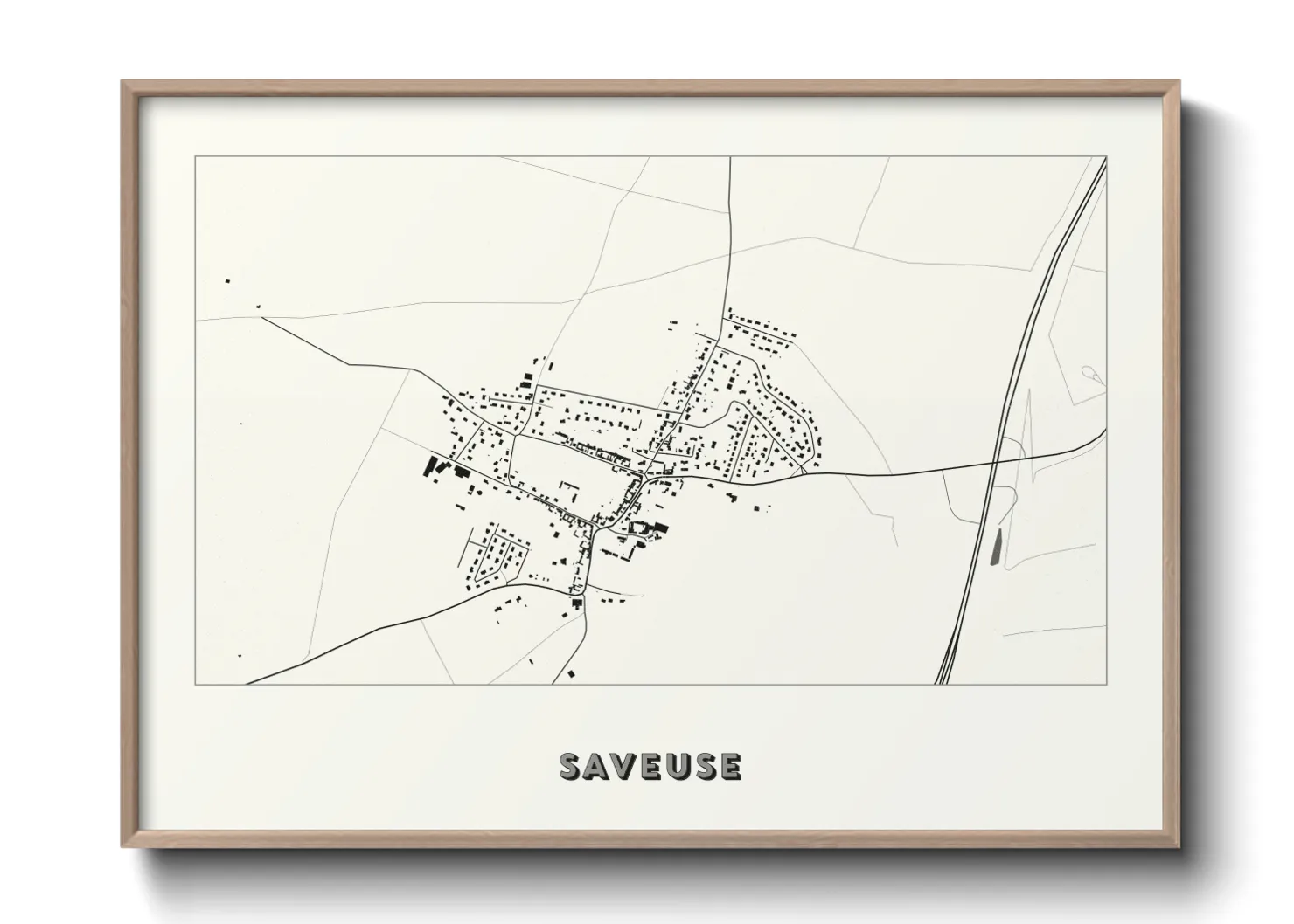 Une affiche de carte sur Saveuse