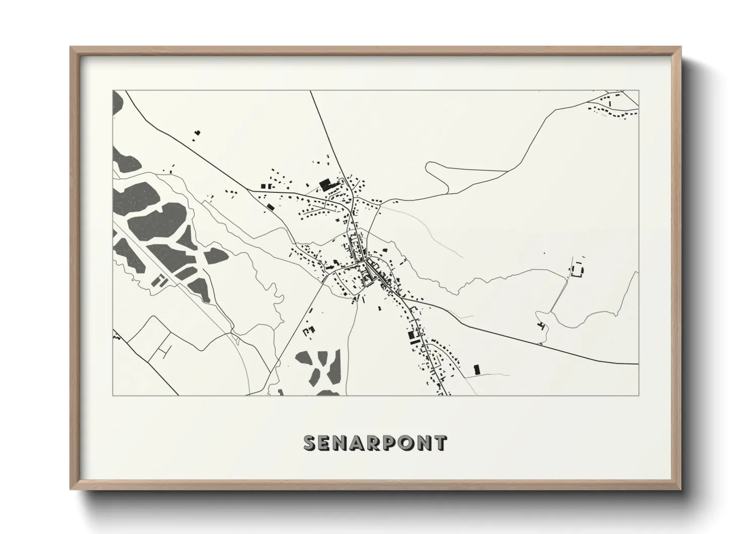 Une affiche de carte sur Senarpont