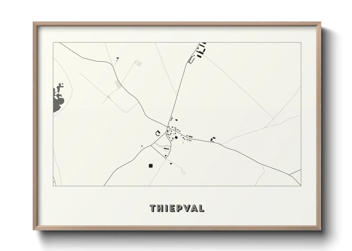 Une affiche de carte sur Thiepval