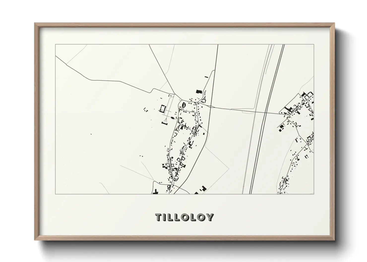 Une affiche de carte sur Tilloloy