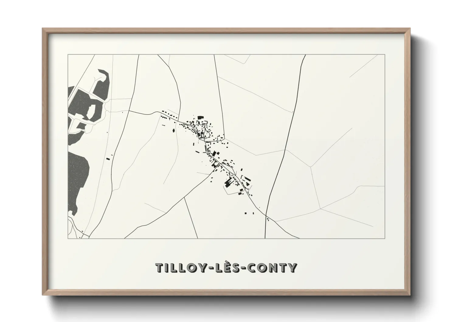 Une affiche de carte sur Tilloy-lès-Conty