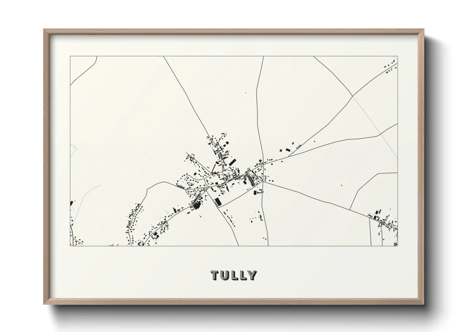 Une affiche de carte sur Tully