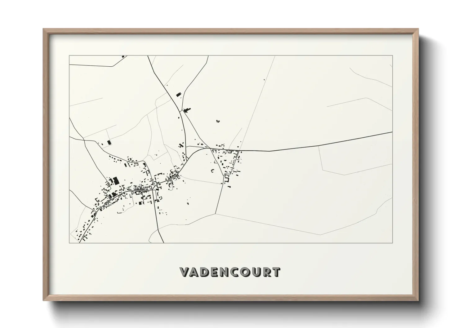Une affiche de carte sur Vadencourt