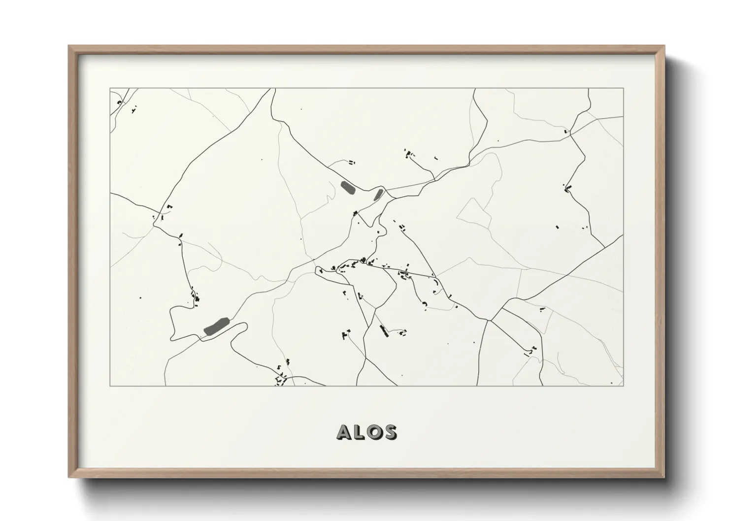 Une affiche de carte sur Alos