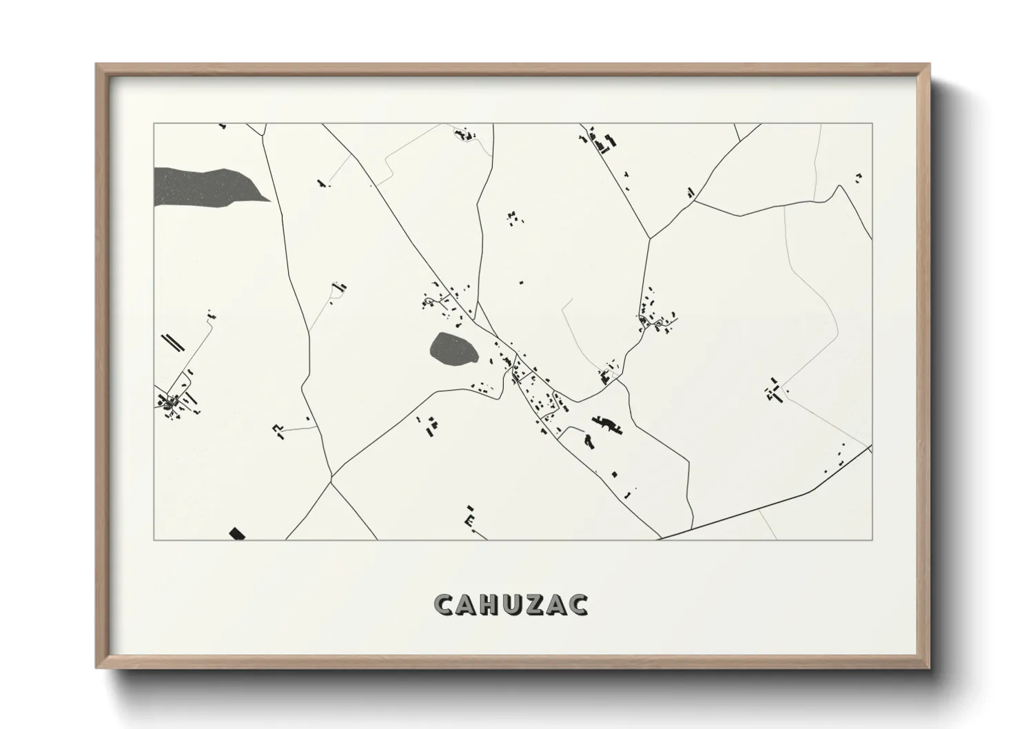 Une affiche de carte sur Cahuzac